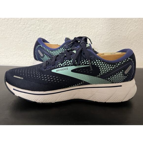 brooks ghost 14 womens size 8 shoes blue athletic running sneakers - Picture 3 of 10
